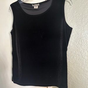 EUC Medium Black Velvet Top